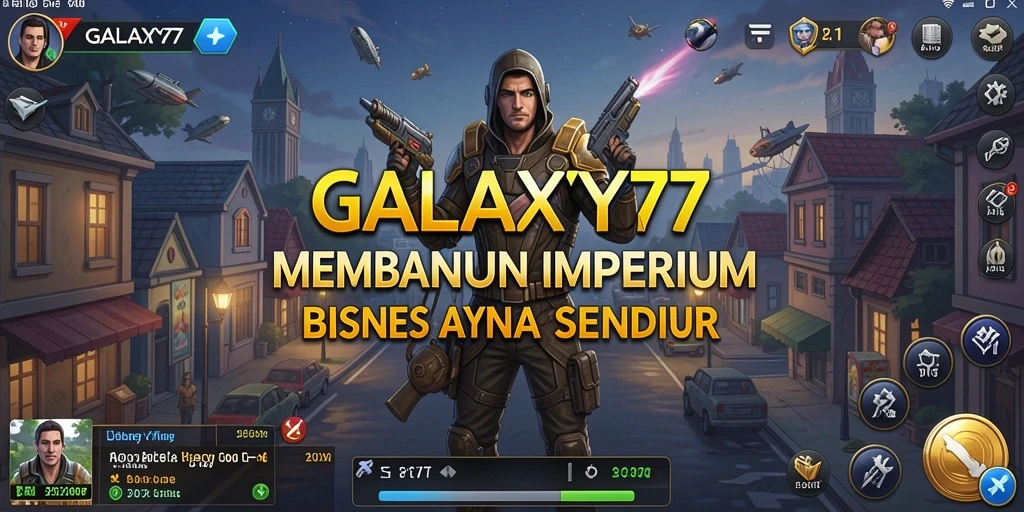 Tampilan gameplay menarik dari GALAXY77 yang menunjukkan keseruan bermain Tycoon.
