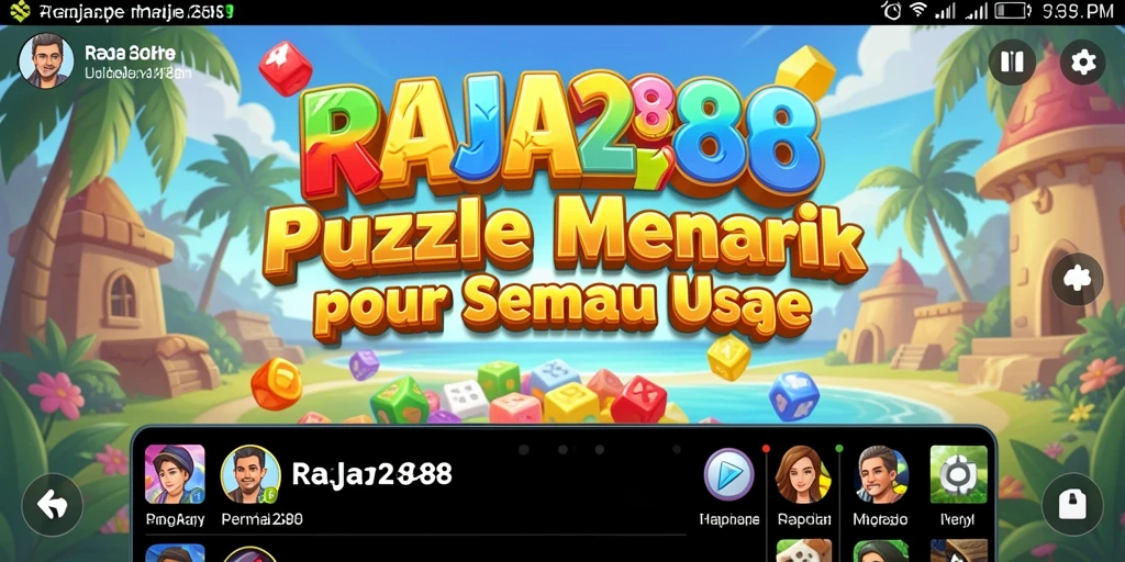 Tangkapan layar gameplay RAJA288 menunjukkan keseruan menyelesaikan puzzle.