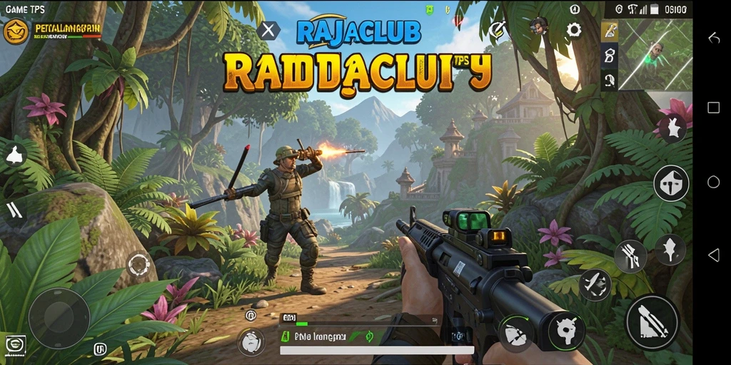 Screenshot RAJACLUB menampilkan intensitas pertempuran TPS yang seru.